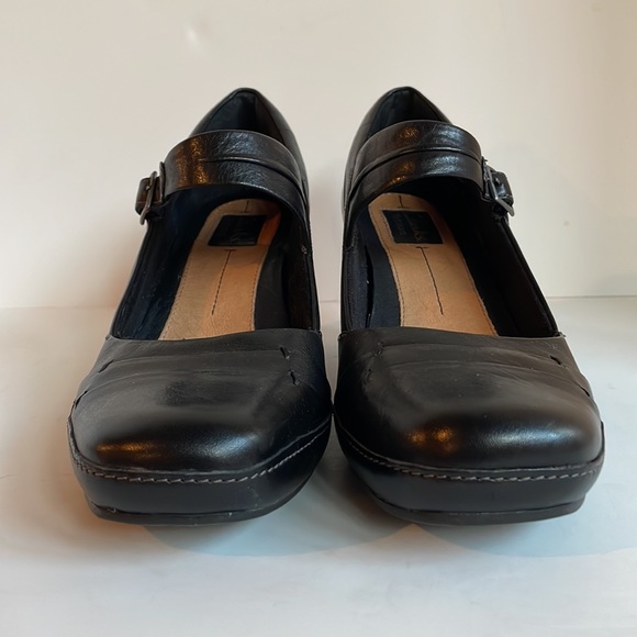 NWT Clarks Artisan butter soft leather Mary Jane cushioned footbed heels 10N - Picture 5 of 8